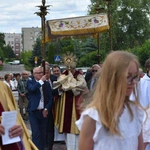 Procesja Bożego Ciała na ulicach Świebodzina