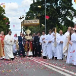 Procesja Bożego Ciała na ulicach Świebodzina