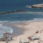 A plaże w Tel Awiwie puste