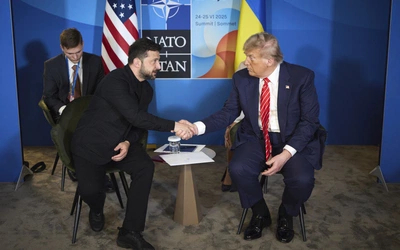 Wołodymyr Zełenski i Donald Trump