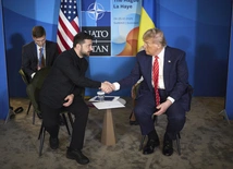 Wołodymyr Zełenski i Donald Trump
