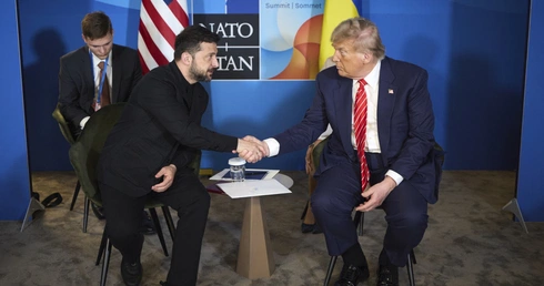Wołodymyr Zełenski i Donald Trump