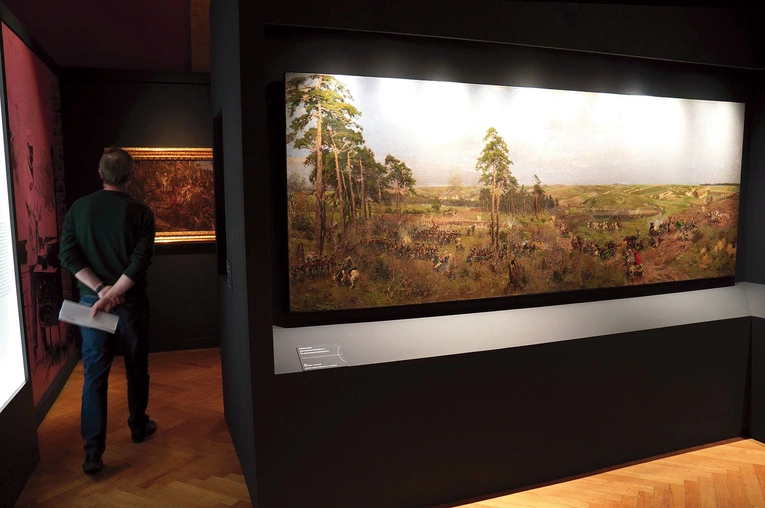 Fragment  „Małej Panoramy Racławickiej”.  Tę „dużą” obejrzało już  12 milionów osób.