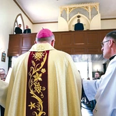 Moment błogosławieństwa organów.