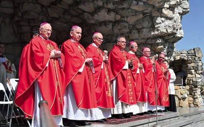 W Eucharystii prócz nuncjusza uczestniczyli biskup opolski Andrzej Czaja, biskup gliwicki Sławomir Oder, biskupi pomocniczy diecezji opolskiej: Rudolf Pierskała i Waldemar Musioł, biskupi seniorzy: Jan Kopiec i Paweł Stobrawa, a także neoprezbiterzy.  