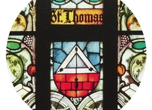„Symbol św. Tomasza Apostoła”, lata 1910–1911, Augustin Pacher; kościół św. Bartłomieja w Gliwicach.