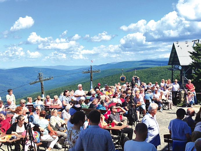 Liturgia  w prawdziwie górskich warunkach. 