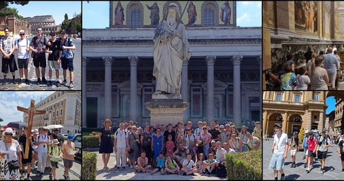 Wakacyjne przejścia przez Drzwi Święte. Służba liturgiczna z Brzegu poznaje Włochy
