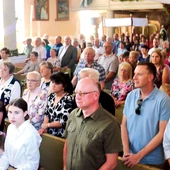 Wierni licznie przybyli  na uroczystości jubileuszowe.