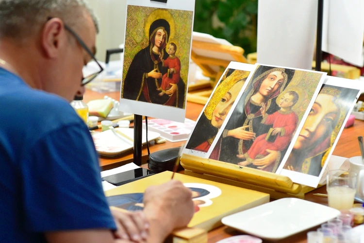Warsztaty malowania ikony MB Gietrzwałdzkiej