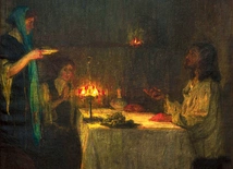 Cień Judasza? „Jezus w domu Marty i Marii” na płótnie Henry’ego Ossawy Tannera