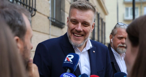 Współprzewodniczący partii Razem Adrian Zandberg 