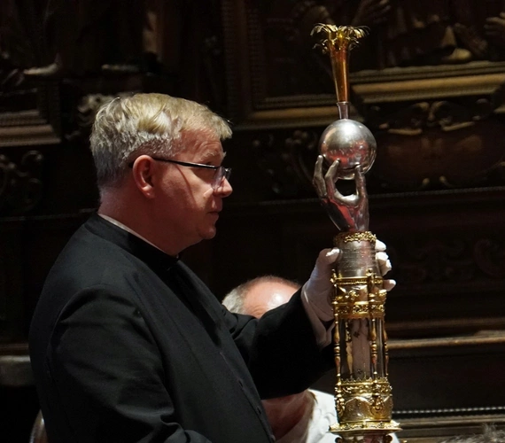 Błogosławiony Czesław Odrowąż w katedrze wrocławskiej