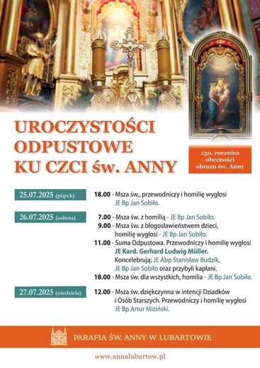 Św. Anna zaprasza do Lubartowa
