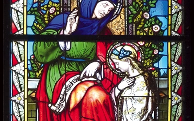 „Św. Anna nauczająca Maryję”, 1896 r., Adalbert Redner, kościół Wniebowzięcia NMP, Zbrosławice. 