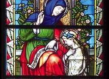 „Św. Anna nauczająca Maryję”, 1896 r., Adalbert Redner, kościół Wniebowzięcia NMP, Zbrosławice. 