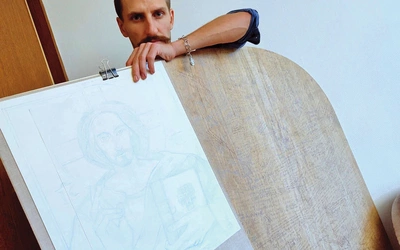 Jako pierwsza warstwa  na desce znalazły się nasze intencje.