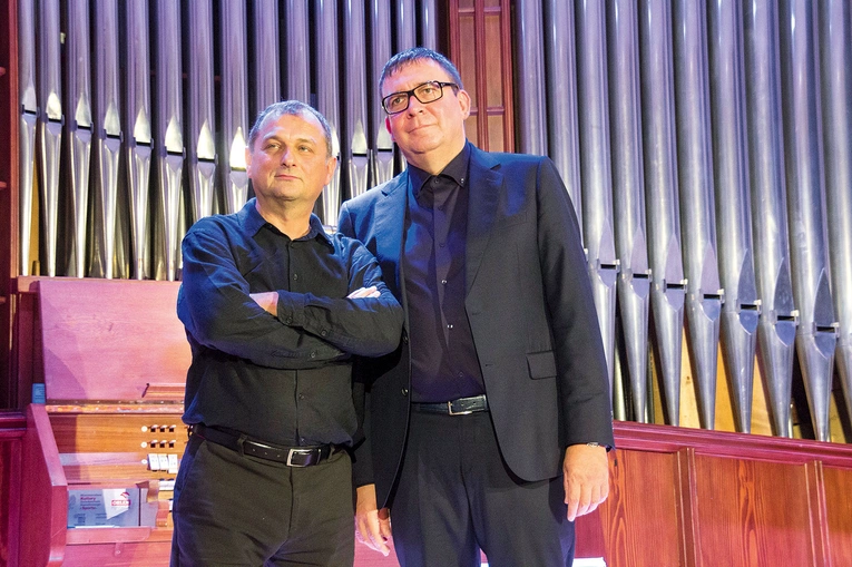 Jarosław Bester  i Jan Bokszczanin  podczas koncertu w TDK. 