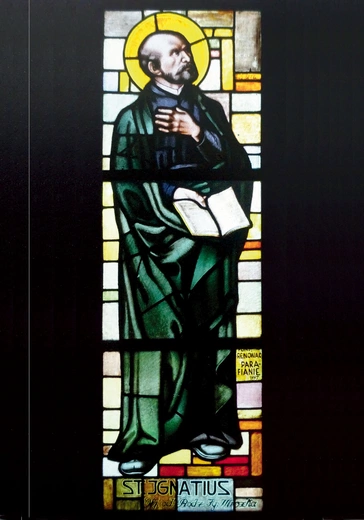 „Św. Ignacy Loyola”, 1931 r., Wilhelm Malitius, Heinrich Schlafke, kościół św. Jana Chrzciciela, Gliwice-Żerniki.