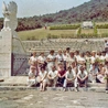 Podczas wizyty na Polskim Cmentarzu Wojennym na Monte Cassino. 