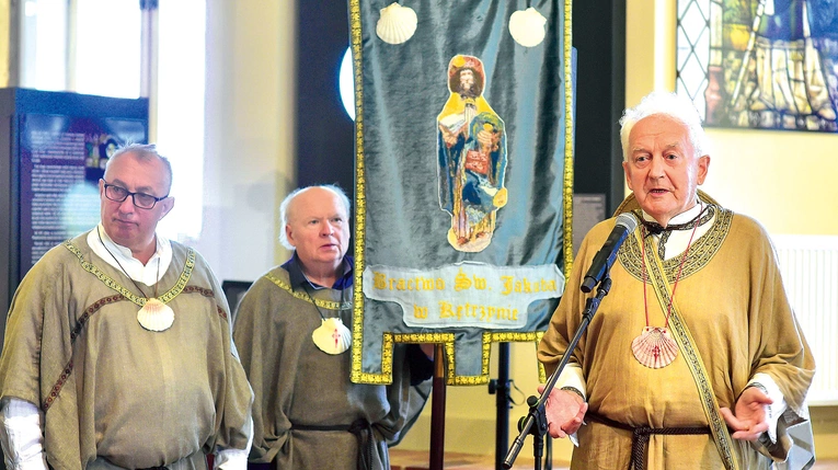 Prezes Józef Banaszuk przybliżył historię wspólnoty. Dziękował wszystkim, którzy angażują się w pracę na rzecz Camino Polaco.