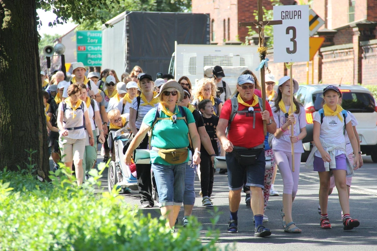 80. Pielgrzymka Rybnicka - wymarsz z Rybnika