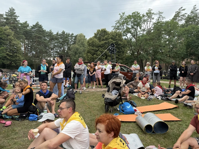 80. Pielgrzymka Rybnicka - postój w Miotku