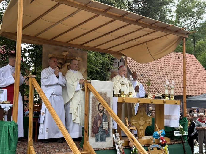 80. Pielgrzymka Rybnicka - postój w Miotku