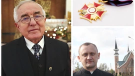 Ze złotym krzyżem zasługi