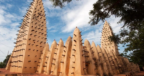 Meczet w jednym z miast Burkina Faso