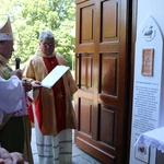 Popowo Kościelne. Poświęcenie cegły z Dzrwi Świętych bazyliki św. Piotra w Watykanie