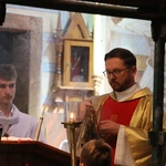 Popowo Kościelne. Poświęcenie cegły z Dzrwi Świętych bazyliki św. Piotra w Watykanie