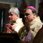 Popowo Kościelne. Poświęcenie cegły z Dzrwi Świętych bazyliki św. Piotra w Watykanie