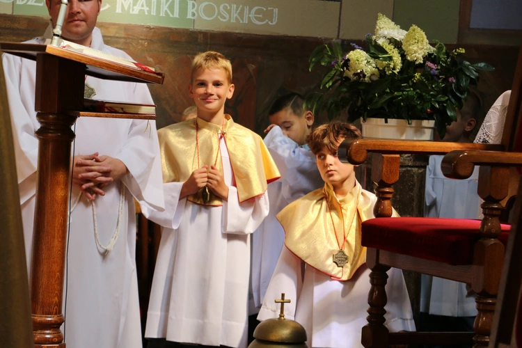 Popowo Kościelne. Poświęcenie cegły z Dzrwi Świętych bazyliki św. Piotra w Watykanie