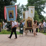 Popowo Kościelne. Poświęcenie cegły z Dzrwi Świętych bazyliki św. Piotra w Watykanie