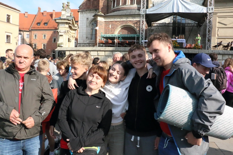 Wyjście 45. Pieszej Pielgrzymki Krakowskiej