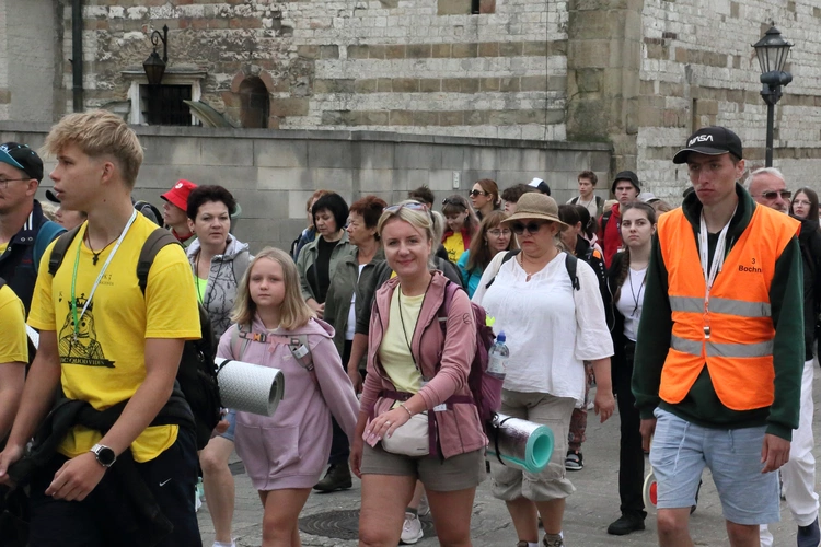 Wyjście 45. Pieszej Pielgrzymki Krakowskiej