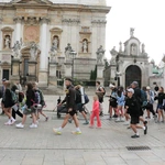 Wyjście 45. Pieszej Pielgrzymki Krakowskiej