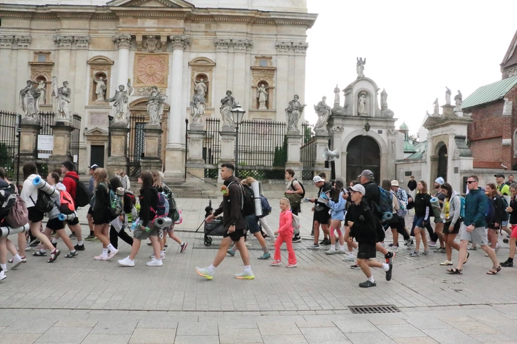 Wyjście 45. Pieszej Pielgrzymki Krakowskiej