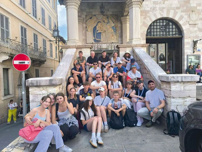 Jednym z punktów pielgrzymki młodych z Niska i Gorzyc był Asyż. 