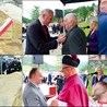 Odsłonięcie i błogosławieństwo tablicy pamiątkowej oraz nagrodzeni.