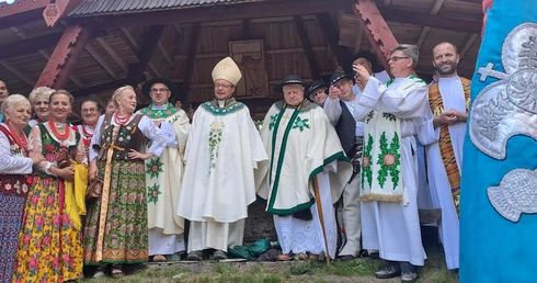 Turbacz. Msza św. Ludzi Gór pod przewodnictwem kard. Rysia