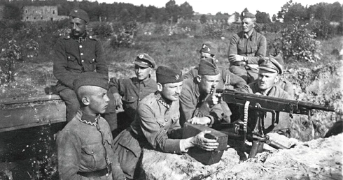 Polska pozycja pod Miłosną, wieś Janki, sierpień 1920 r.  