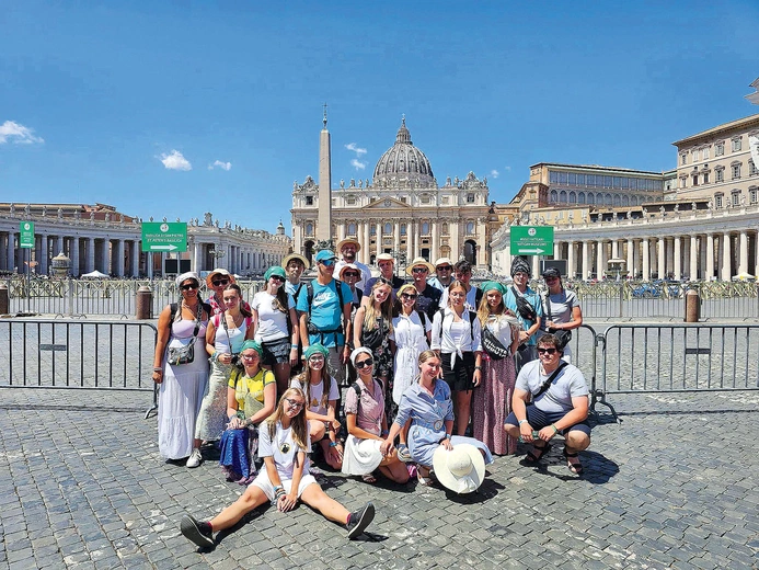 Przez ponad tydzień Pomorzanie m.in. poznawali zabytki stolicy chrześcijaństwa. 