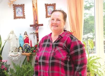 Paulina Kulik w swoim gościnnym  domu w Konikowie.