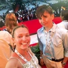 Martyna Gurgul i Jan Hanulewicz po zakończeniu czuwania na Tor Vergata.