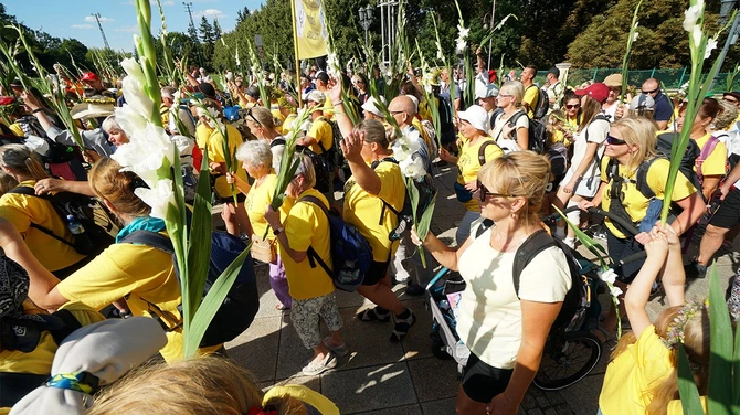 Pielgrzymi na Jasnej Górze