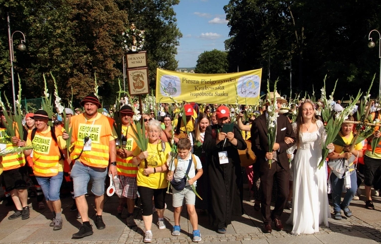 Wejście 45. Pieszej Pielgrzymki Krakowskiej na Jasną Górę cz. 1