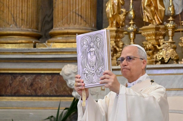 Papież podczas Mszy św. odprawionej w Castel Gandolfo