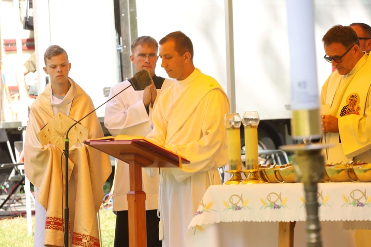 Msza św. w Proszowicach